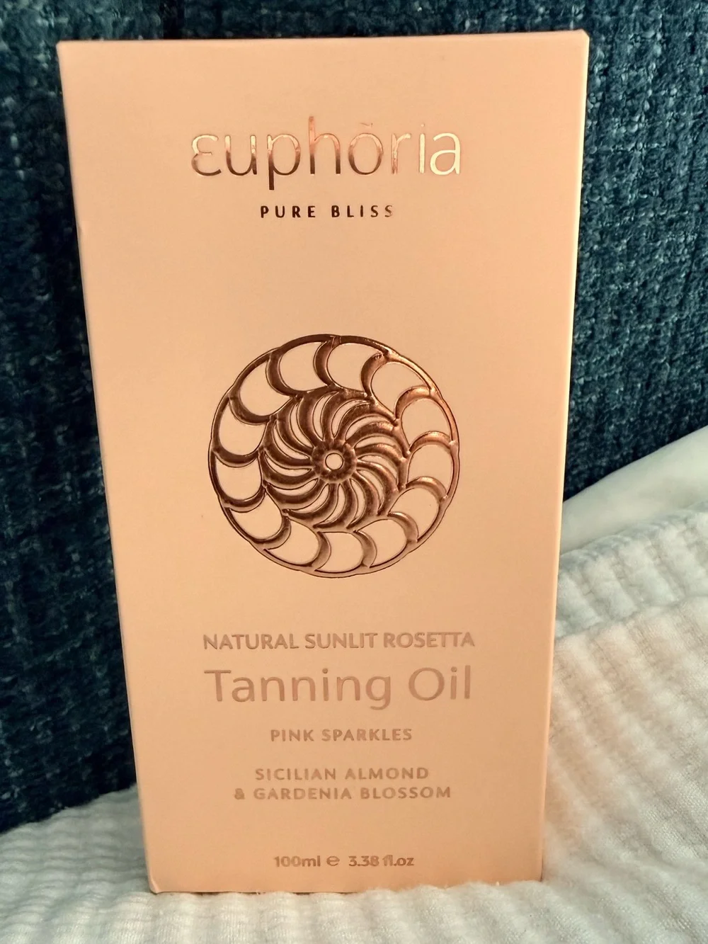 Euphoria Rosetta Glow Tanning Oil — Shimmery Rose Pink